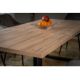 Duży stół jadalniany industrialny rozkładany 90x160-260 cm