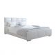 Łóżko dwuosobowe tapicerowane 160x200 białe