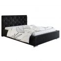 Podwójne łóżko ze schowkiem 140x200 velvet