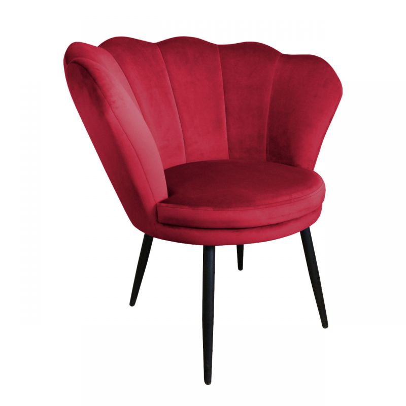 Czerwony fotel do salonu