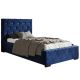 Łóżko pojedyncze z pojemnikiem 90x200 niebieskie