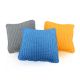 Kolorowe poduszki ze sznurka handmade